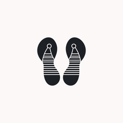 Slippers logo icon design template
