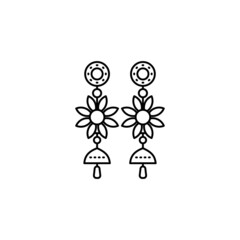 Pair Of Earrings icon in vector. Logotype
