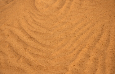 Dunes of the Astrakhan desert. Russia