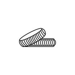 Gold Bangle icon in vector. Logotype