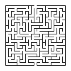 Abstract maze / labyrinth with entry and exit. Vector labyrinth 306.