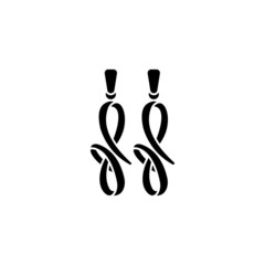 Fashion Earrings icon in vector. Logotype