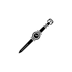 Leather Watch icon in vector. Logotype