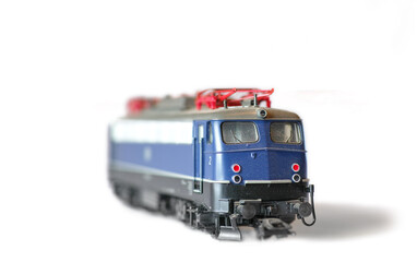 Toy train. An isolated image of a toy train.