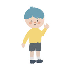 男の子の全身イラスト