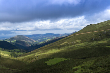 Spectacular valley between mountains