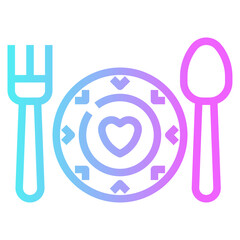 dinner line icon