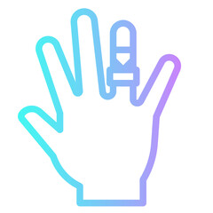 finger line icon