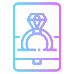 jewelry line icon