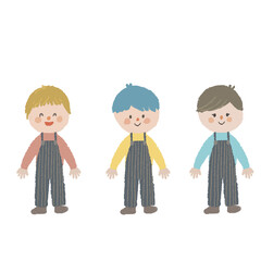 男の子の全身イラスト