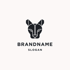 Wolf logo icon design template
