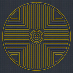 Korean traditional pattern embroidery design