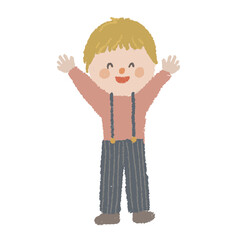 男の子の全身イラスト
