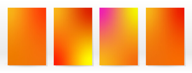 Fototapeta premium Minimal Poster. Pastel Soft. Rainbow Gradient Set.