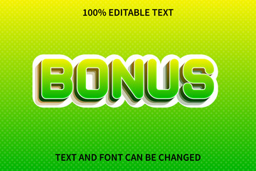 Bonus Text Effect Modern Style