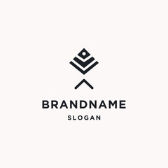 Fish logo icon design template