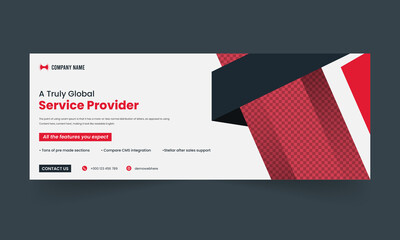 Service provider social media cover and banner design