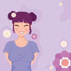 womens day , anime woman