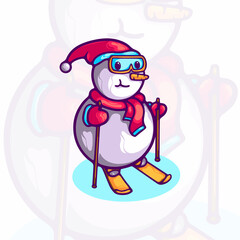 Snowman Cartoon Character