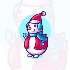 Snowman Cartoon Character