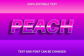 Peach Editable Text Effect Retro Style