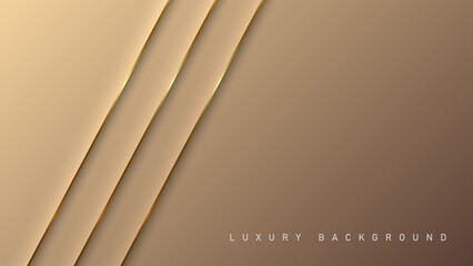 Rose luxury background with gold elements, paper concept design