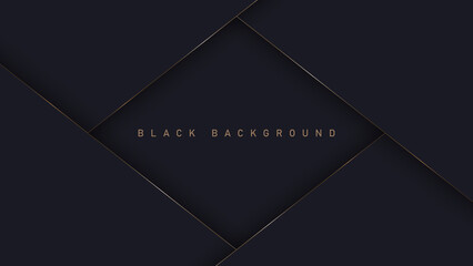 Black luxury background with shadow elements,