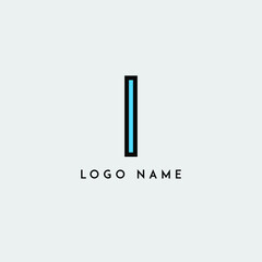 Minimal Initial letter I logo Icon