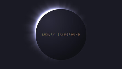 Black luxury background with light elements,