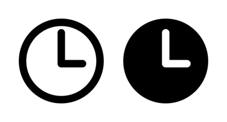 A set of clock icons. Time. Timers and stopwatches. Editable vectors.