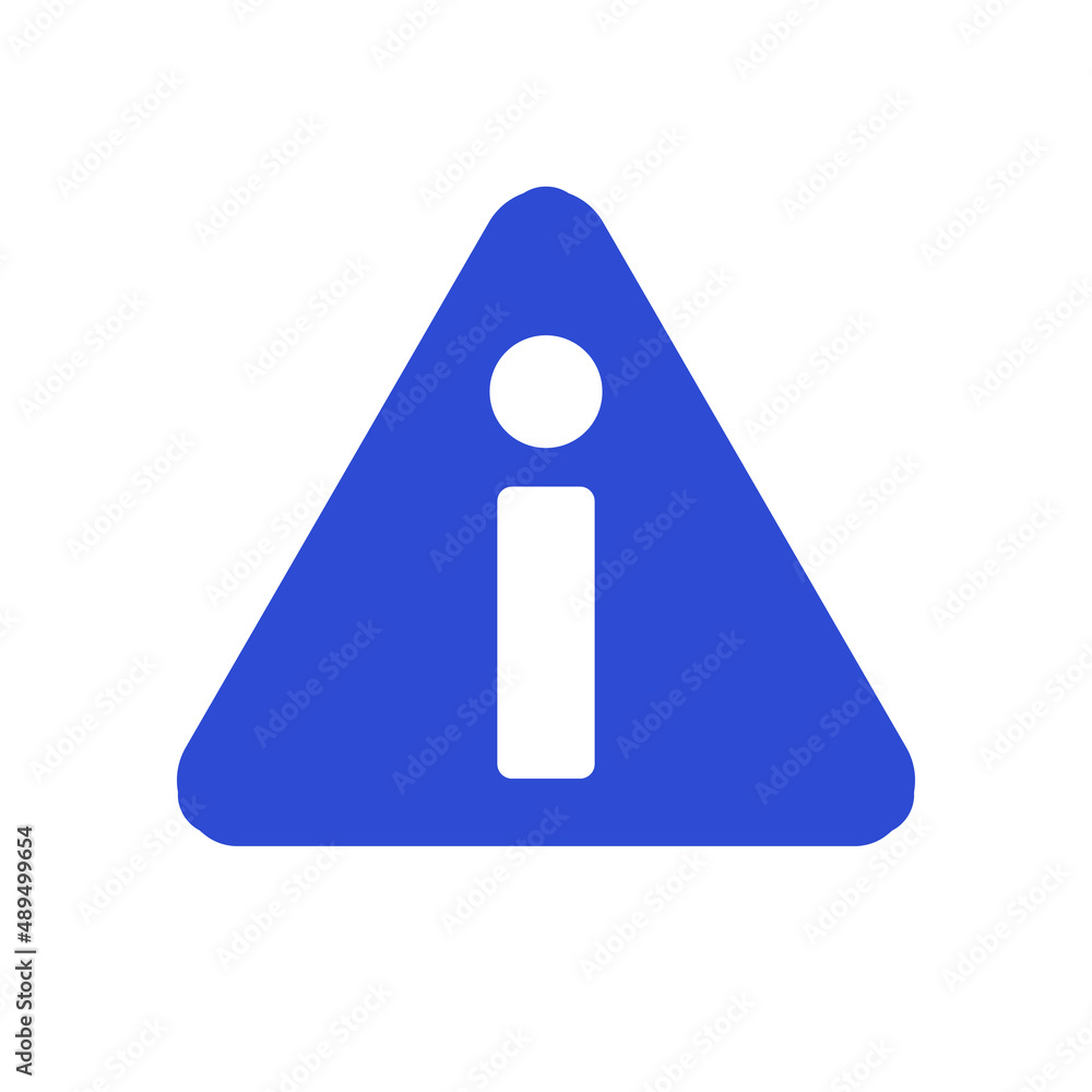 Poster triangular information sign. navigate and guide. editable vectors.