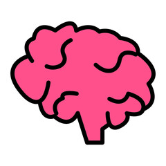 brain icon for website, symbol , presentation editable vector