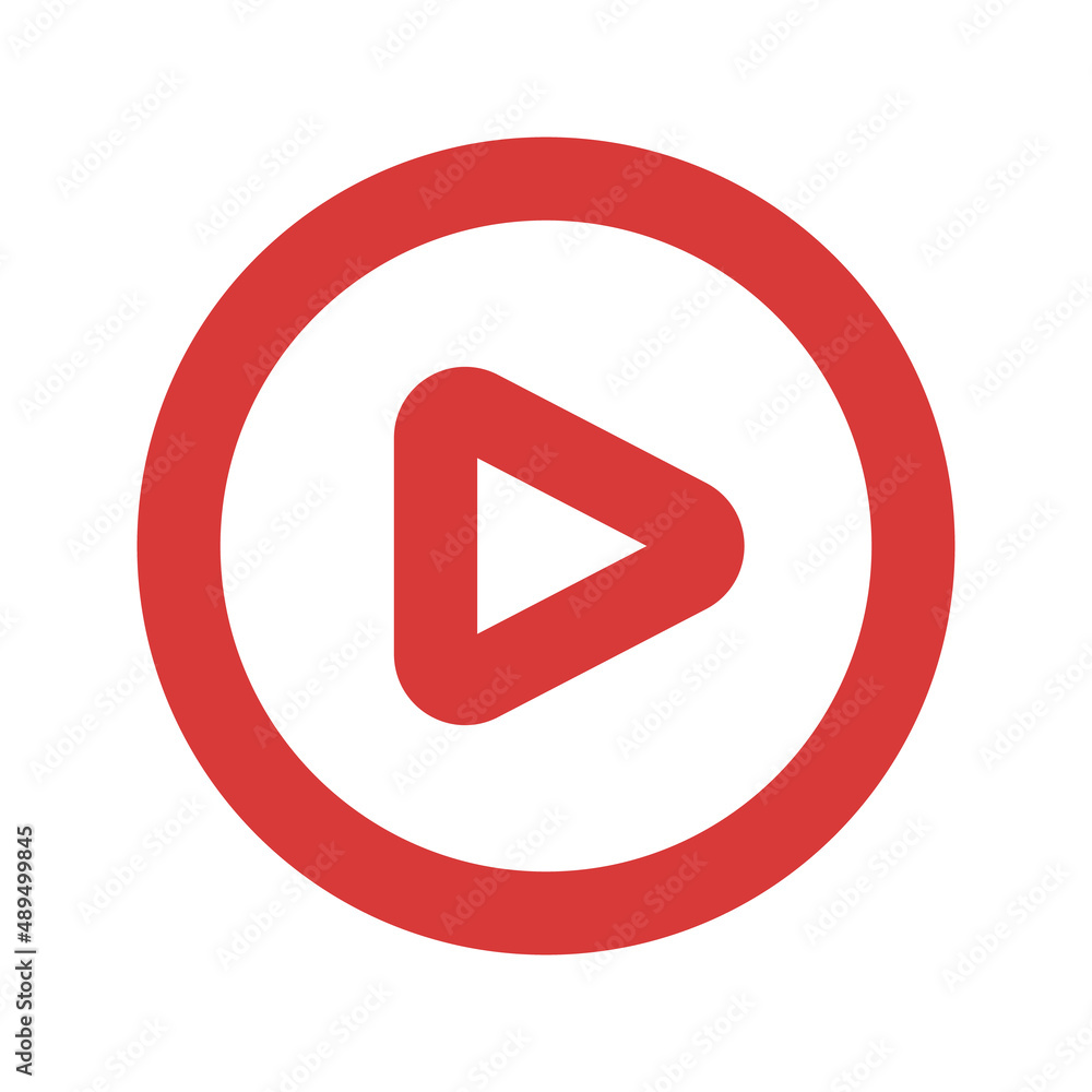 Poster play button. active button for video and music. editable vectors.