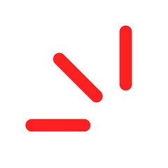 Red emphasis icon. Surprise and amazement. Vectors.