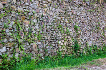 wall with flowers