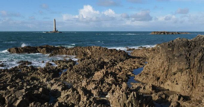 The lighthouse at Goury, Cap de la Hague, Cotentin peninsula, France