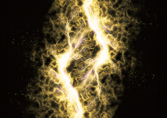 暗闇を照らす抽象的な火のイラスト