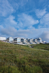 Obraz premium hotel in the mountains travel tropics architecture landscape