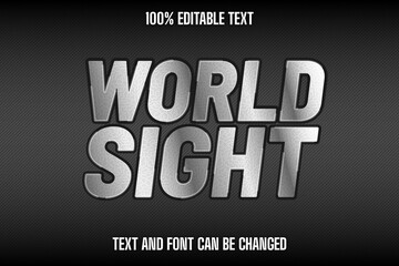 Obraz premium World Sight Editable Text Effect Modern Style