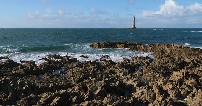 The lighthouse at Goury, Cap de la Hague, Cotentin peninsula, France