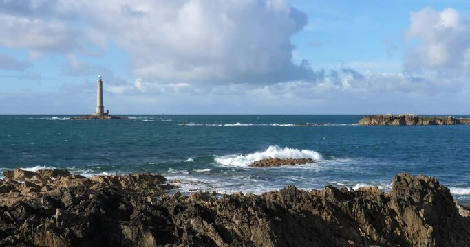 The lighthouse at Goury, Cap de la Hague, Cotentin peninsula, France
