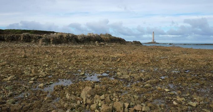 The lighthouse at Goury, Cap de la Hague, Cotentin peninsula, France