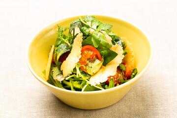 家庭料理　クレソンとチーズのサラダ　日本