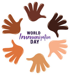 Poster design for world immunization day