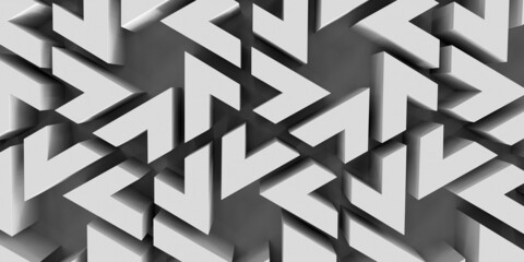 composition of abstract repeating geometric shapes.