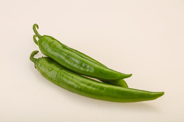 Ripe tasty spicy green pepper