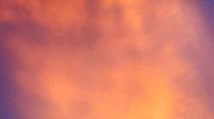 Evening sky was lit by the sunlight. make the sky orange with a smooth texture can be used as background