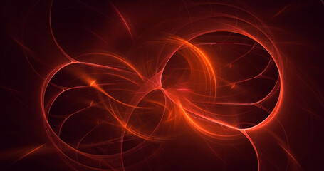 3D rendering abstract colorful fractal light background