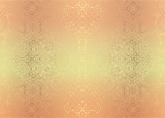 Golden Abstract  decorative paper texture  background  for  artwork  - Illustration