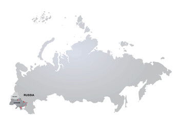 Russian invasion to Ukraine. vector